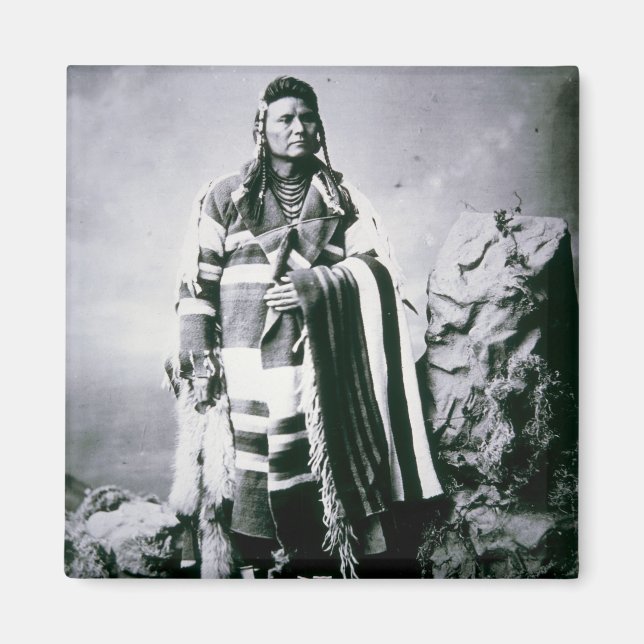 Chief Joseph (1840-1904) c.1880 (b/w Foto) Magnet (Vorne)
