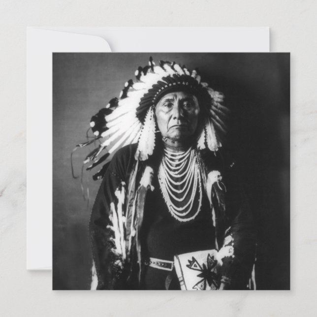 Chief Joseph Einladung (Vorderseite)