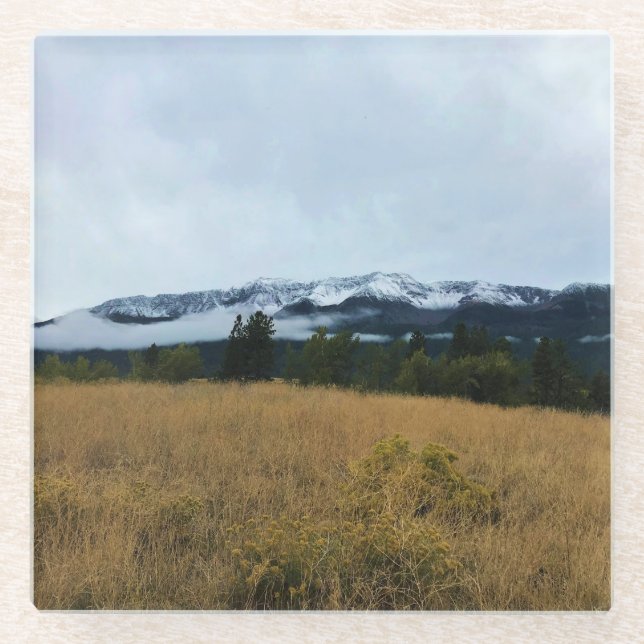 Chief Joseph Mountain, Oregon Glasuntersetzer (Vorderseite)