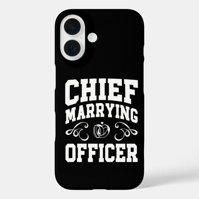 Chief Marry Officer - Pläne für Hochzeitsbeamte iPhone 16 Hülle (Rückseite)