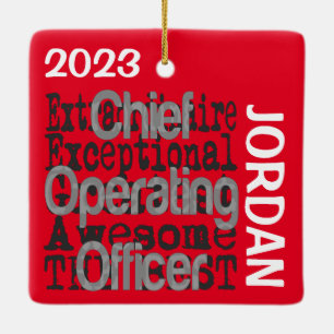Chief Operating Officer Extraordinator CUSTOM Keramikornament
