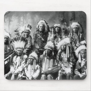 Chief Red Cloud & Other Chiefs, 1899 Mousepad