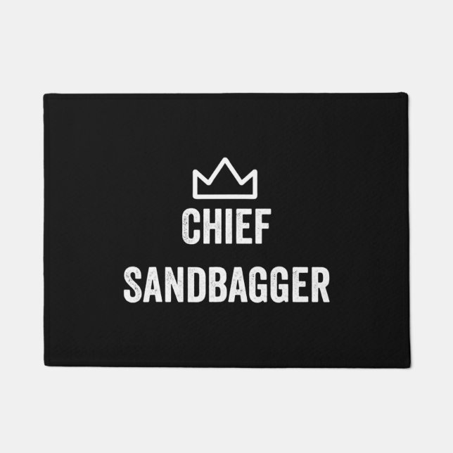 Chief Sandbagger Golf Meme Bjj Schach Sandbag Fußmatte (Vorderseite)
