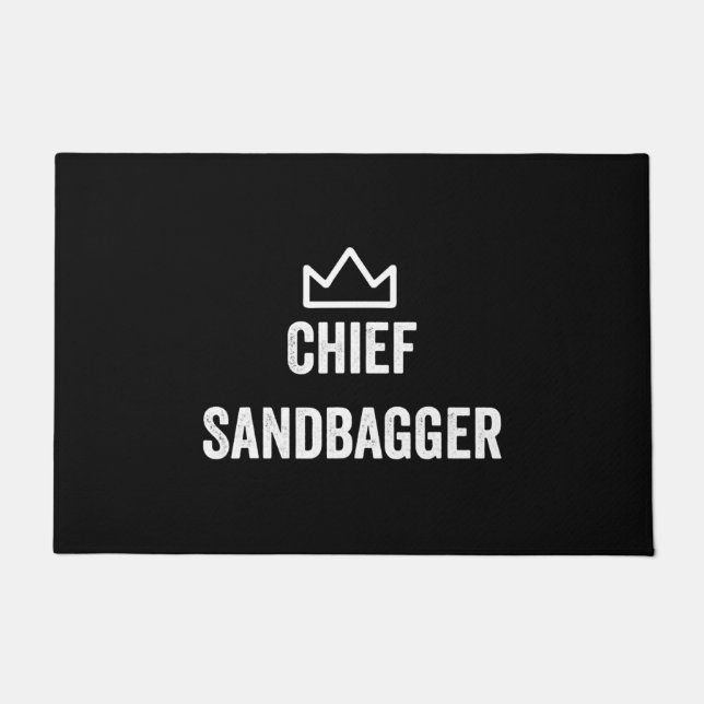 Chief Sandbagger Golf Meme Bjj Schach Sandbag Fußmatte (Vorderseite)