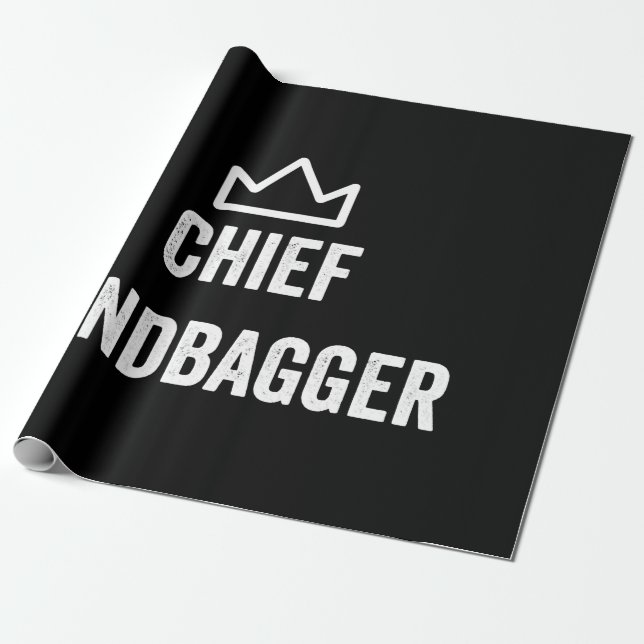Chief Sandbagger Golf Meme Bjj Schach Sandbag Geschenkpapier (Ungerollt)