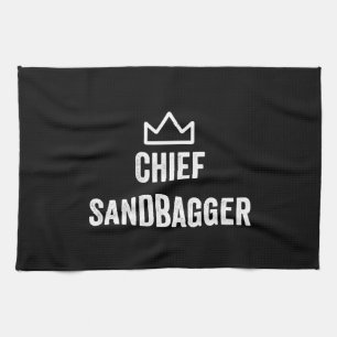 Chief Sandbagger Golf Meme Bjj Schach Sandbag Geschirrtuch
