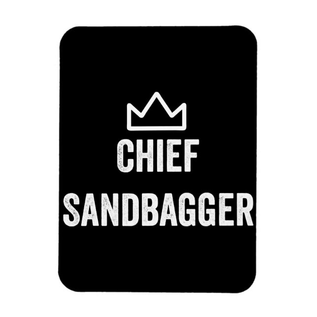 Chief Sandbagger Golf Meme Bjj Schach Sandbag Magnet (Vertikal)