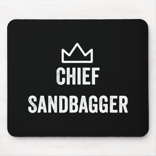 Chief Sandbagger Golf Meme Bjj Schach Sandbag Mousepad (Vorne)