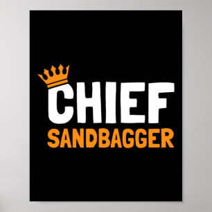 Chief Sandbagger Golf - Uni-Erwachsene  Poster