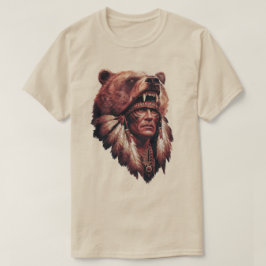 Chief with a bear skin T-Shirt
