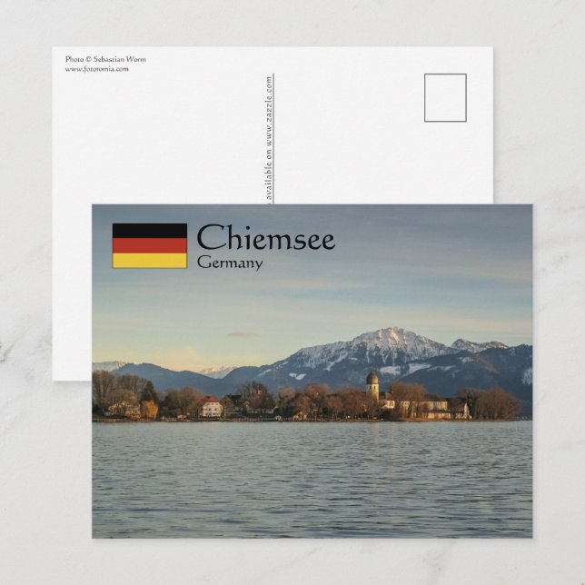 Chiemsee Deutschland Postkarte (Vorne/Hinten)