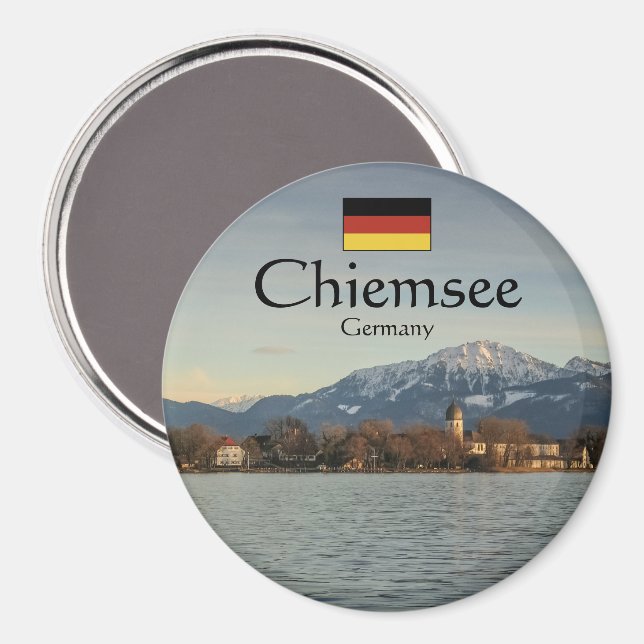 Chiemsee Germany Souvenir Magnet (Vorderseite/Rückseite)