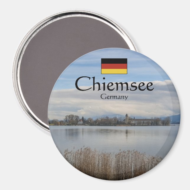 Chiemsee Germany Souvenir Magnet (Vorderseite/Rückseite)