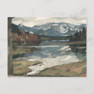 Chiemsee - Leo Putz Landschaftsbild Postkarte