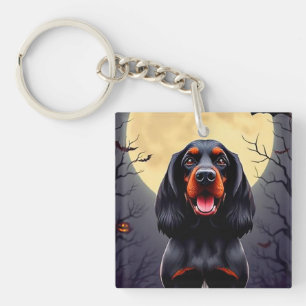 Chien adorable dans une scène d'Halloween avec des