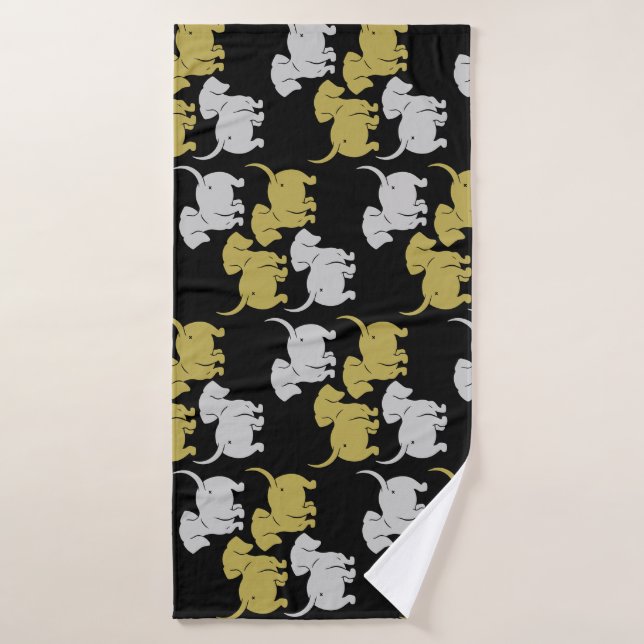 Chien allemand Dachshund Motifs (Serviette de bain)