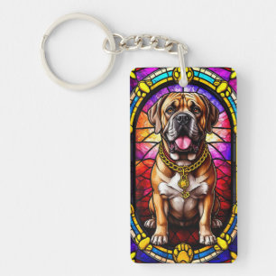 Chien aux couleurs vives et détails