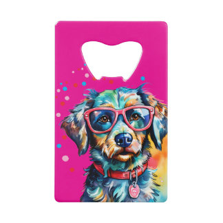 Chien avec des lunettes