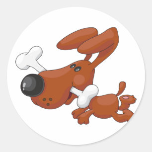 Chien Avec Stickers Os