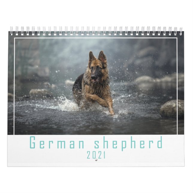 Chien berger allemand calendrier 2021. (Protection)