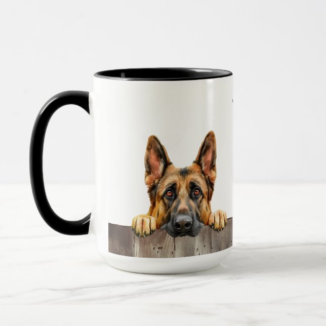 Chien berger allemand Mug (Gauche)