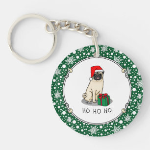 Chien Carlin de Noël de Noël de Père Noël (faon cl