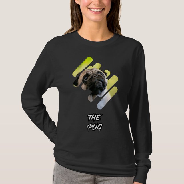 Chien carlin T-shirt classique 153 (Devant)