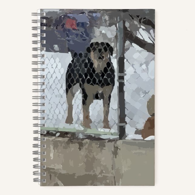 Chien carnet clôturé (Recto)