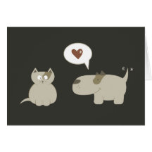 Chien Chat Amour Drôle À Première Vue