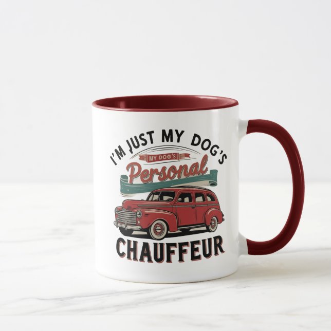 Chien Chauffeur Mug (Droite)