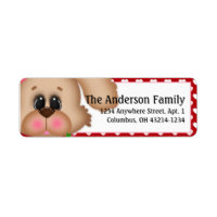 Chien chiot Valentine's Day Étiquettes de adresse 