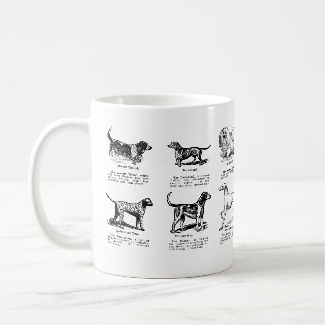 CHIEN CLASSIQUE PAIE DU CAFÉ MUG (Gauche)