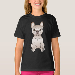 Chien Crème Bouledogue Français / T-shirt à capuch