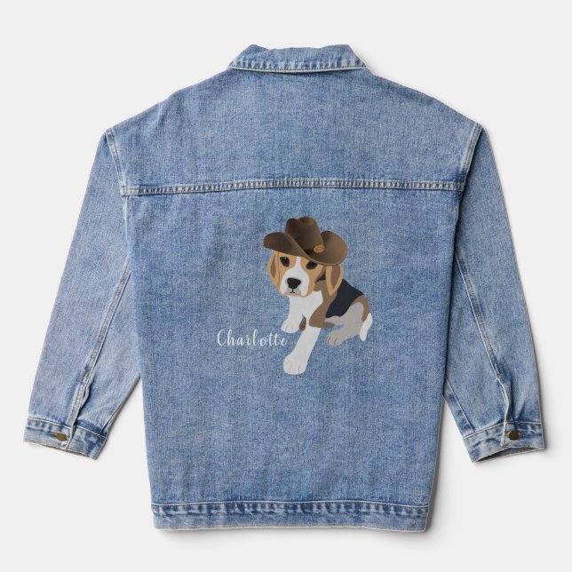 CHIEN CUTE BEAGLE PUPPER DANS LE NOM DE CASQUETTE  (Verso)