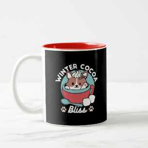 Chien dans la Mug Festive pour Vibes de vacances -