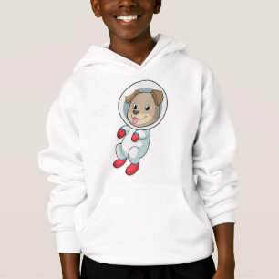 Chien dans l'espace en costume