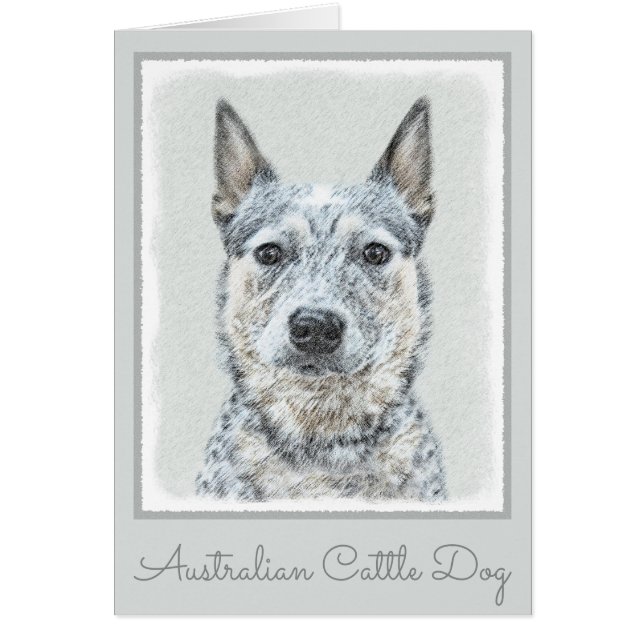 Chien de bétail australien - Cute Original Dog Art (Devant)