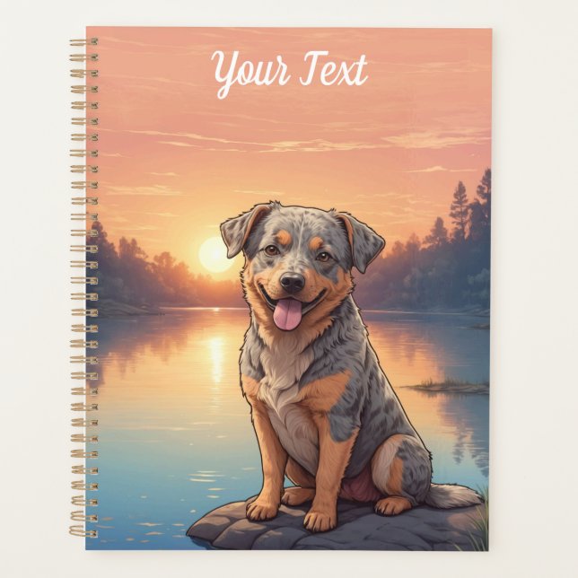 Chien de bétail australien par lac (Devant)