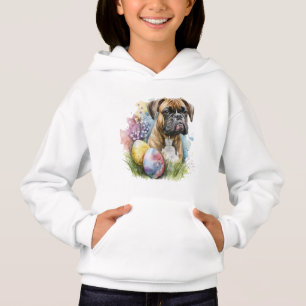 Chien de boxe joyeux Oeuf de Pâques, Bonne Boxe de