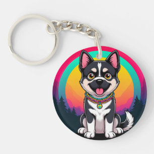 Chien de dessin animé joueur
