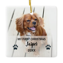 Chien de Noël Photos Arbre Ornement