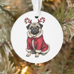 Chien de Pub en Tenue de Père Noël pour l'Amoureux
