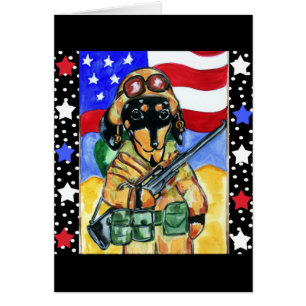 Chien de soldat de la fête des morts