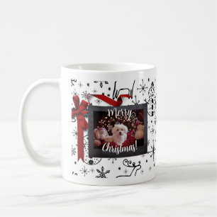 Chien de vacances de Noël Theme Café Mug