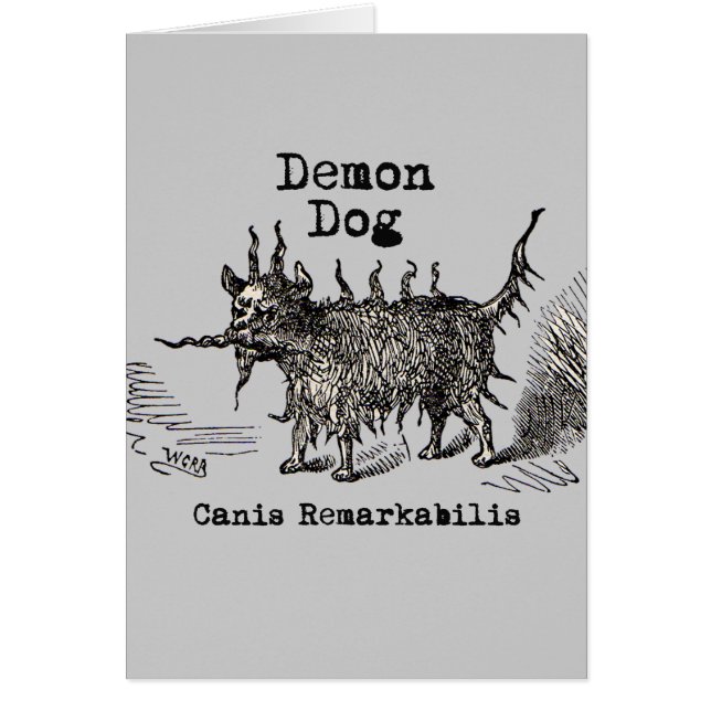 Chien Demon Vintage Funny migre (Devant)
