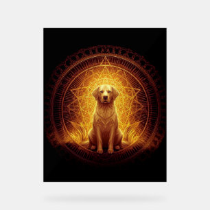 Chien d'Esprit d'or dans la Géométrie Sacrée