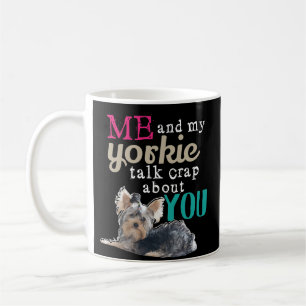 Chien drôle de Yorkshire de tasse de café de
