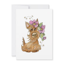 Chien écossais mignon, Chien écossais, Carte Scott
