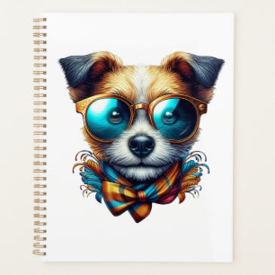 Chien Élégant Avec Des Lunettes Art De Compagnie M