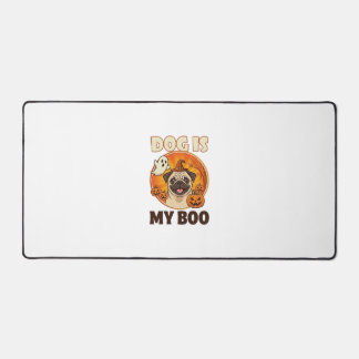 Chien Est Boo Pug Halloween Fantôme Citrouille
